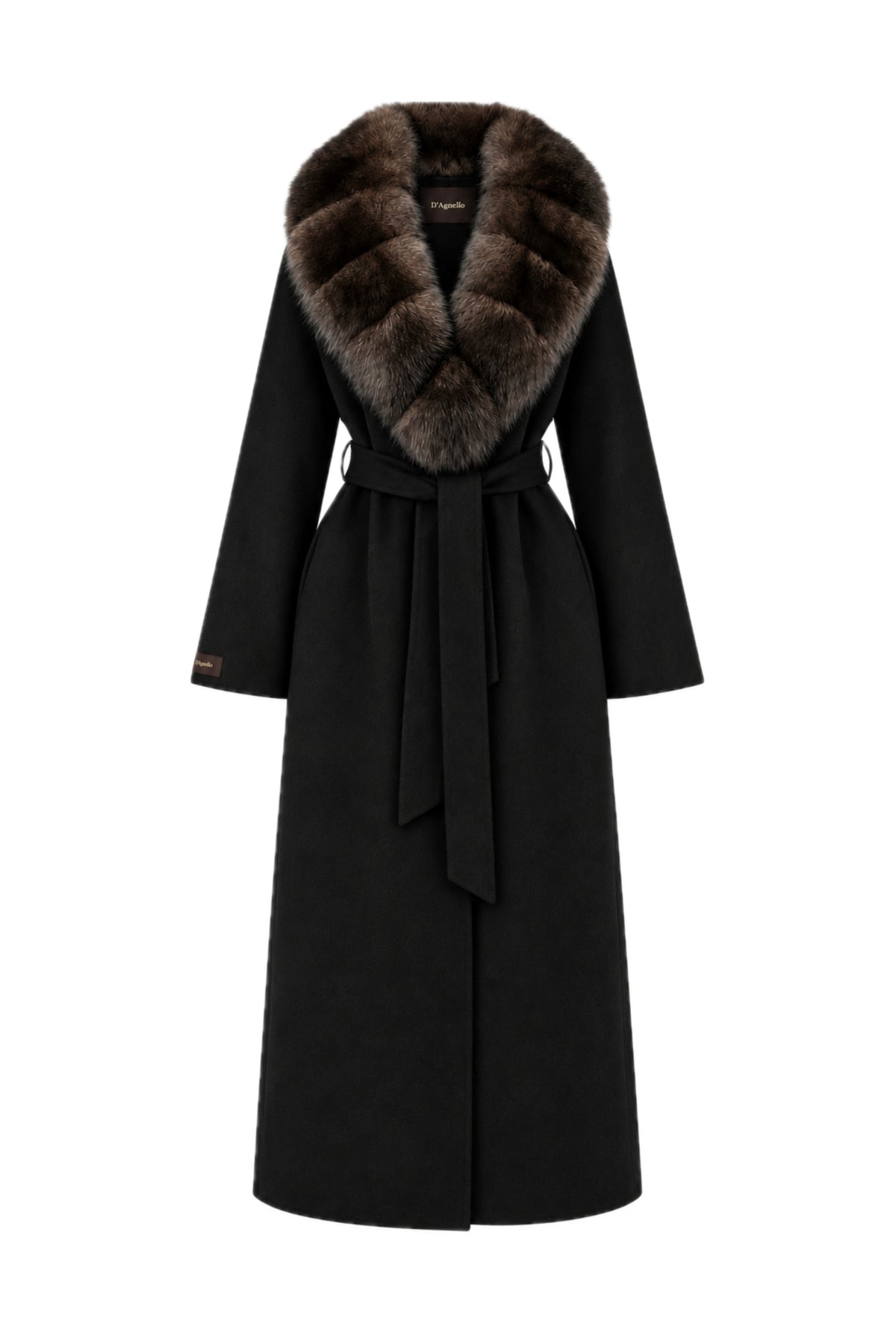The Alessia Long Fur Cashmono™ - Nero