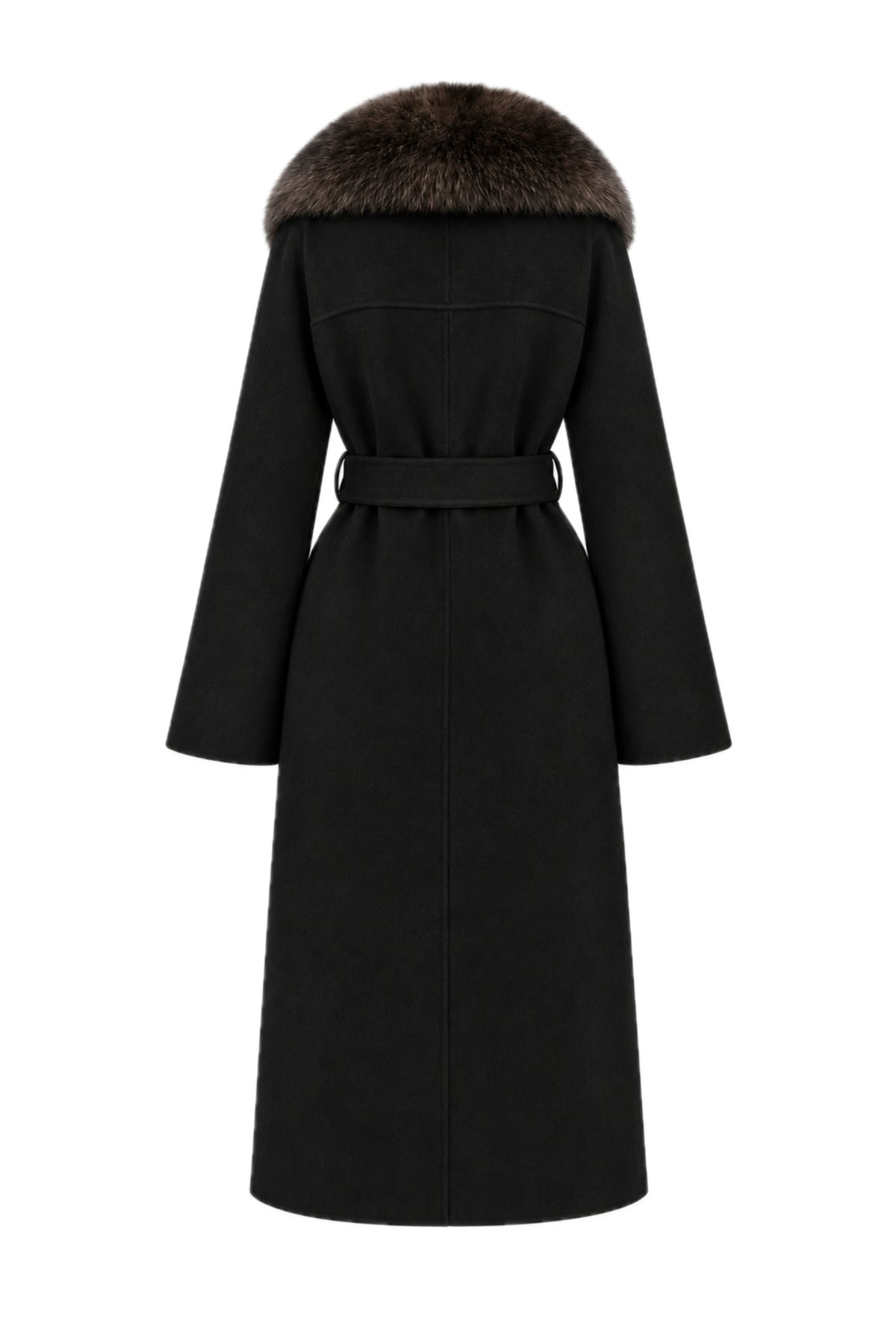 The Alessia Long Fur Cashmono™ - Nero