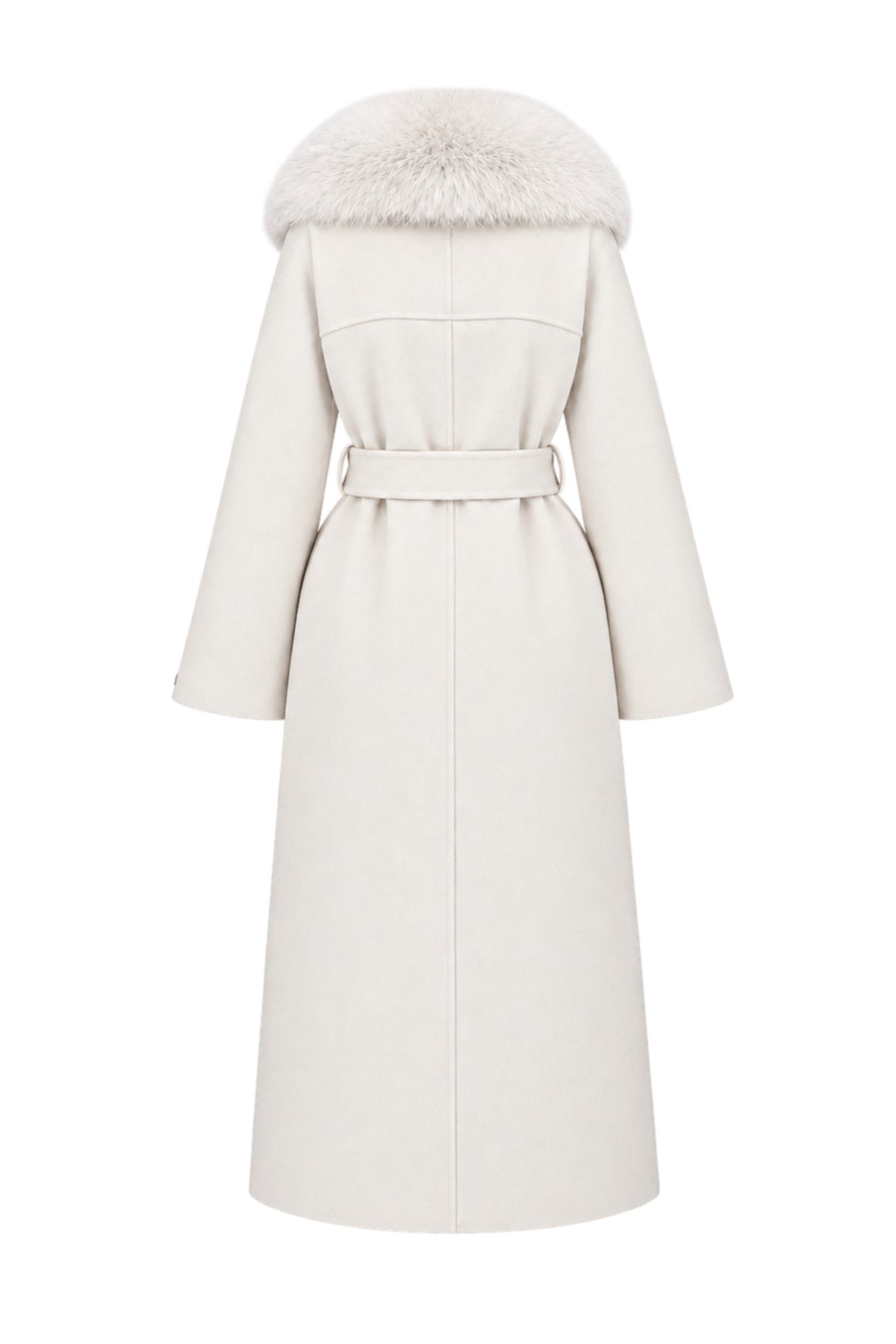 The Alessia Long Fur Cashmono™ - Bianco