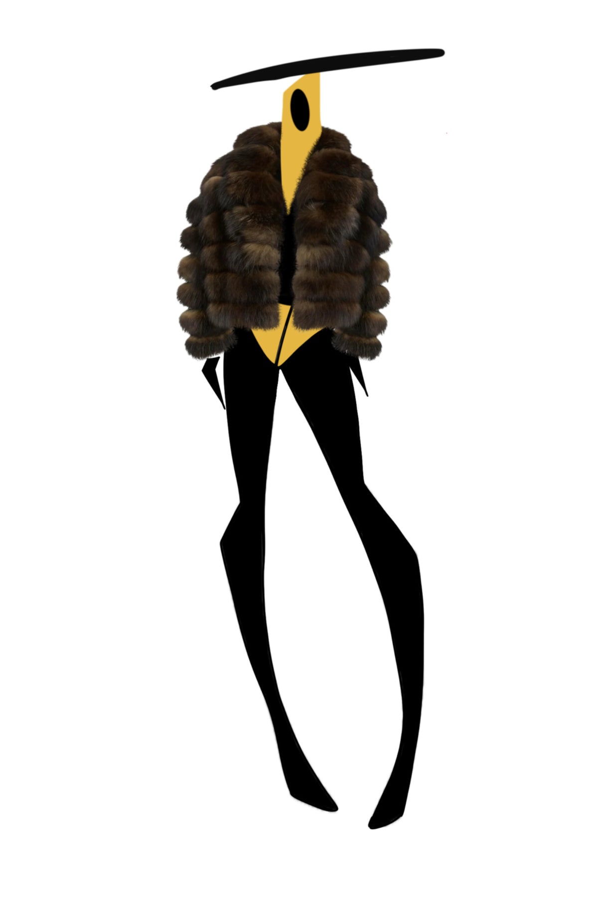 The Lola 55 Short Full Fur - Natura